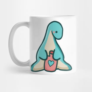 Cute long neck, Sweet dino, Love dinosaur Mug